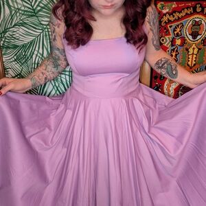 Fit & Flare Lavender Women's Dress